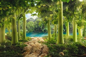 Карл Уорнер-пейзажи из еды
