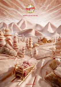 Карл Уорнер-пейзажи из еды