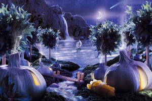 Карл Уорнер- пейзажи из еды