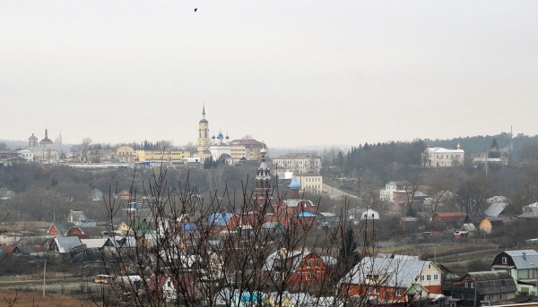 Вид от Храма Покрова Пресвятой Богородицы на центр города Боровска
