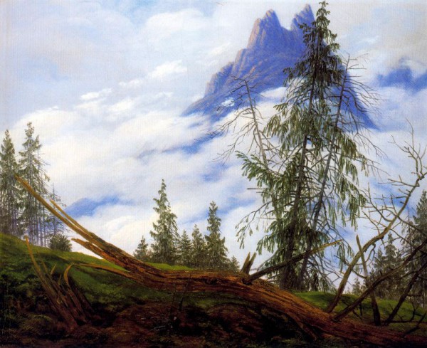 Mountain-Peak-with-Drifting-Clouds-1822-44x37-cm-Berlin-Nationalgalerie