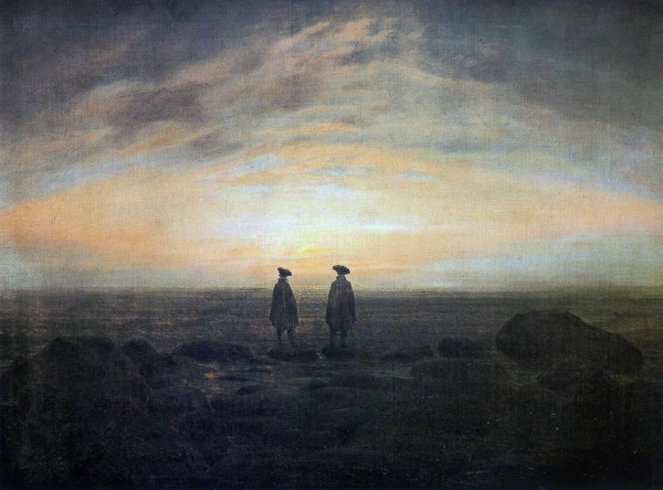 Zwei-Männer-am-Meer-bei-Mondaufgang-(Zwei-Männer-am-Meer-bei-Sonnenuntergang)-(1817)