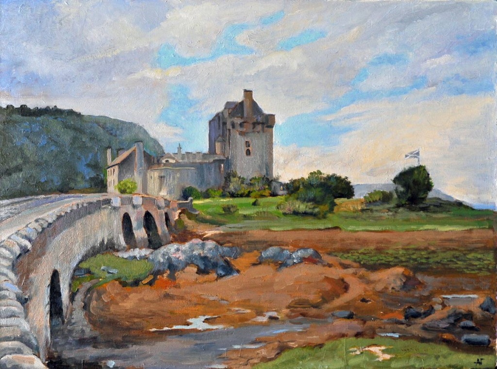 "Шотландский замок" 2013 г. Холст, масло. Размер 40х54 см. Цена:30000 руб
