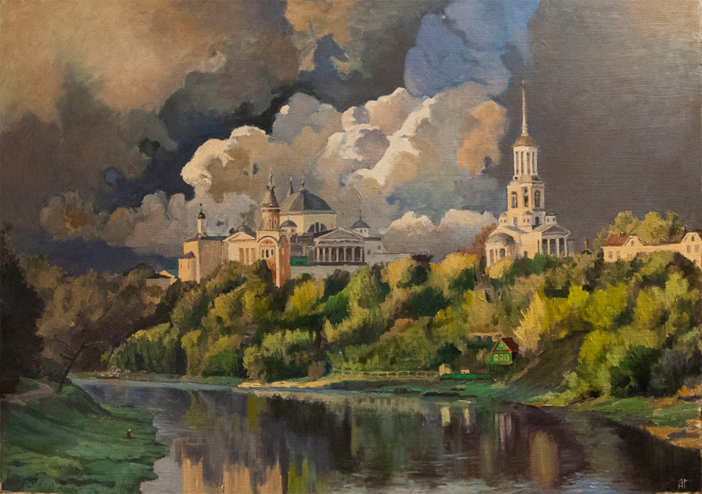 Торжок. Оргалит масло 46х70 см