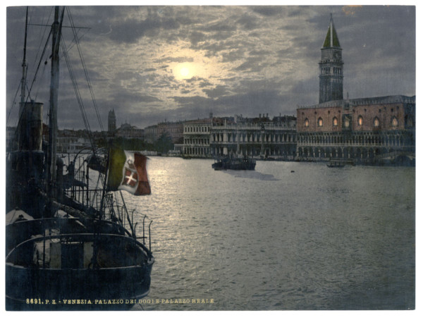 Grand-Canal-and-Doges-Palace-by-moonlight-Venice-Italy
