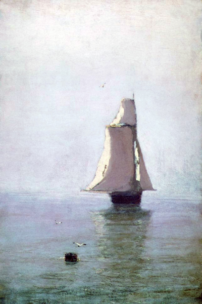 Куинджи-Архип-Иванович-(1842-1910)-Море-с-парусным-кораблем.-1876-1890