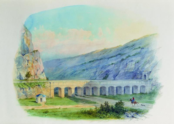 Лагорио-Лев-Феликсович-1826---1905-Севастопольский-водопровод-при-деревне-Чугуне.-1850