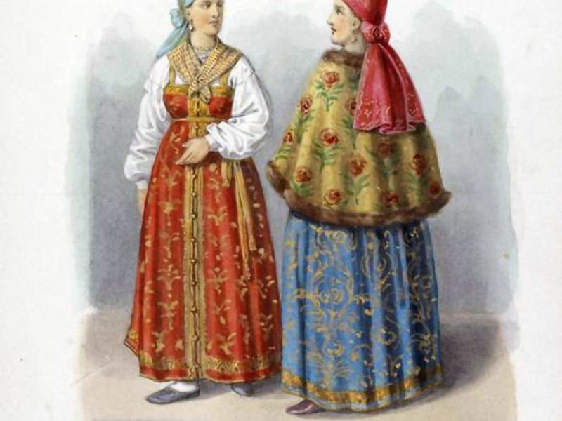 Народная одежда 19 века-41