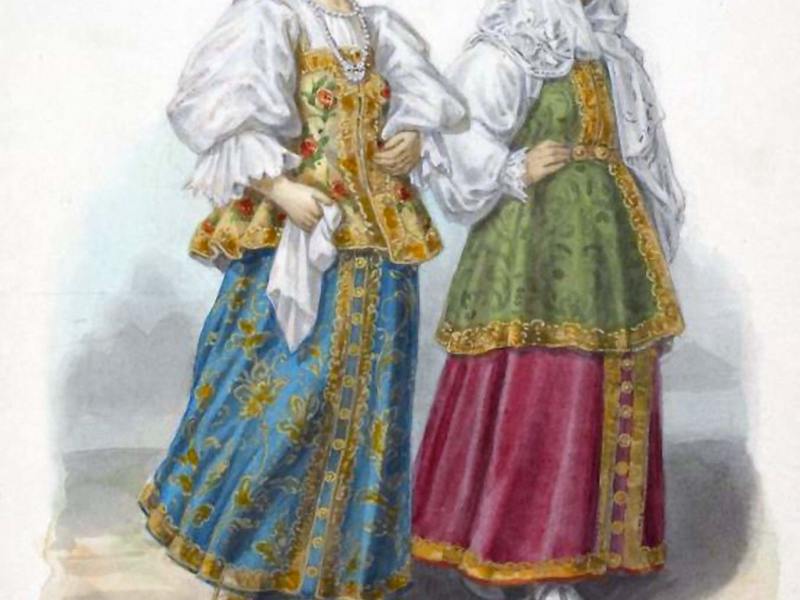 Народная одежда 19 века-43