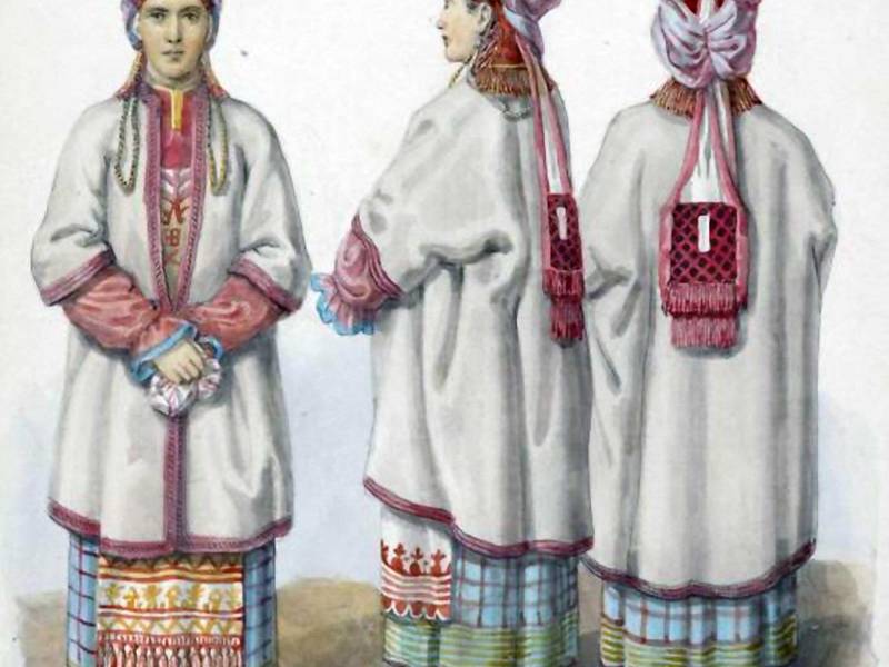 Народная одежда 19 века-52