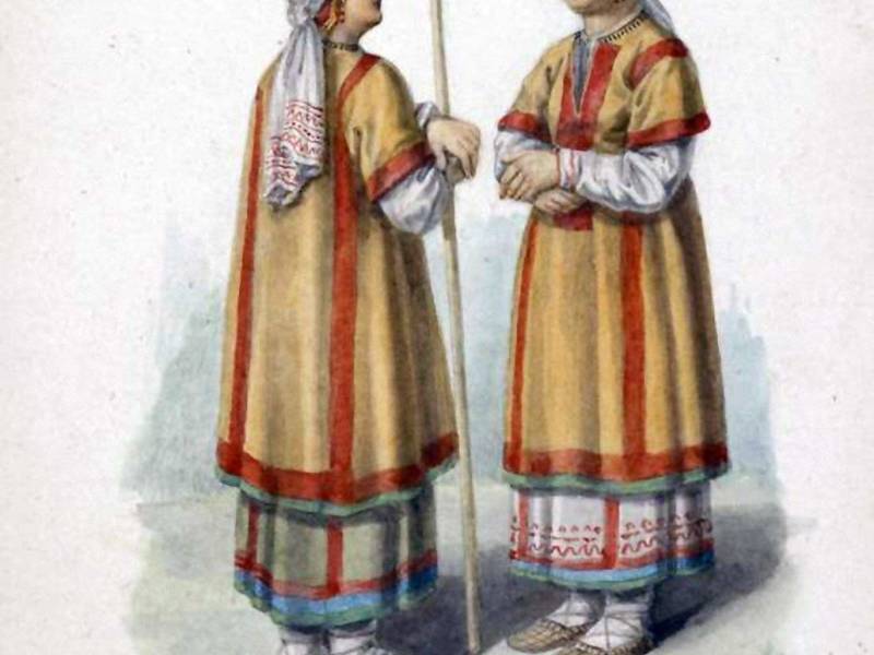 Народная одежда 19 века-53