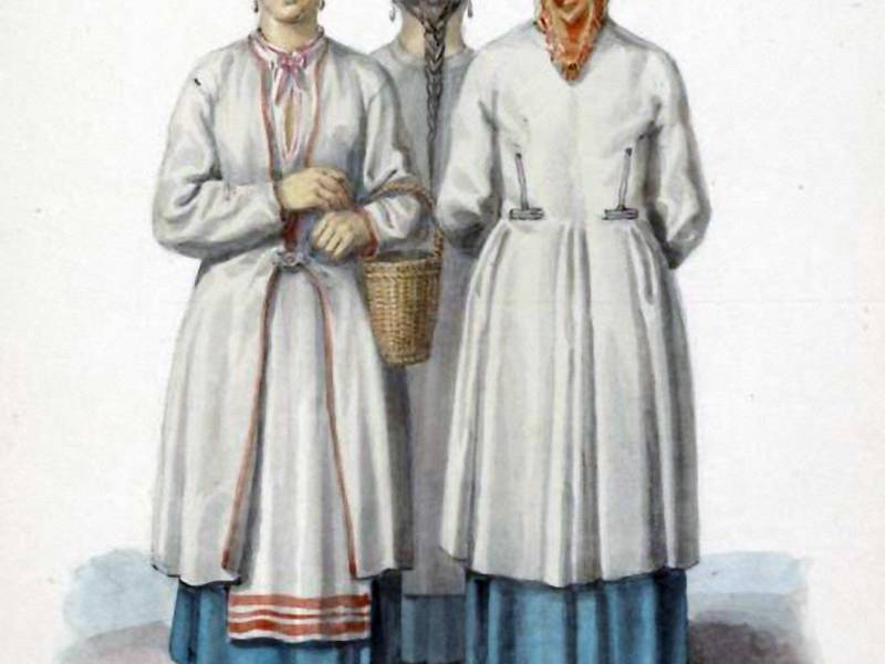 Народная одежда 19 века-58
