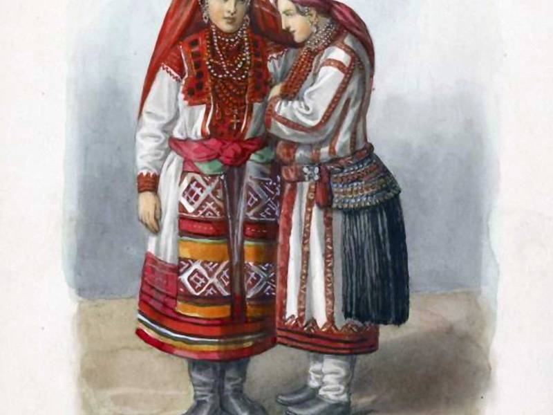Народная одежда 19 века-81