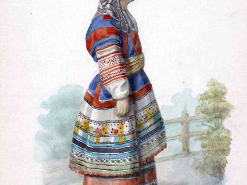 Народная одежда 19 века-88