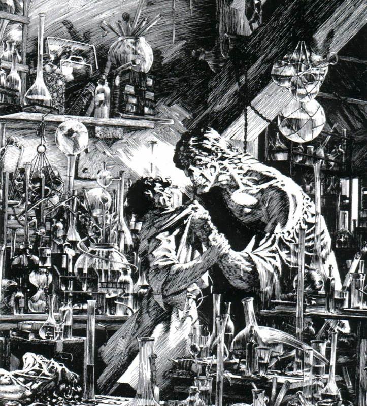 Иллюстрации Берни Райтсона к книге Франкенштейн-14