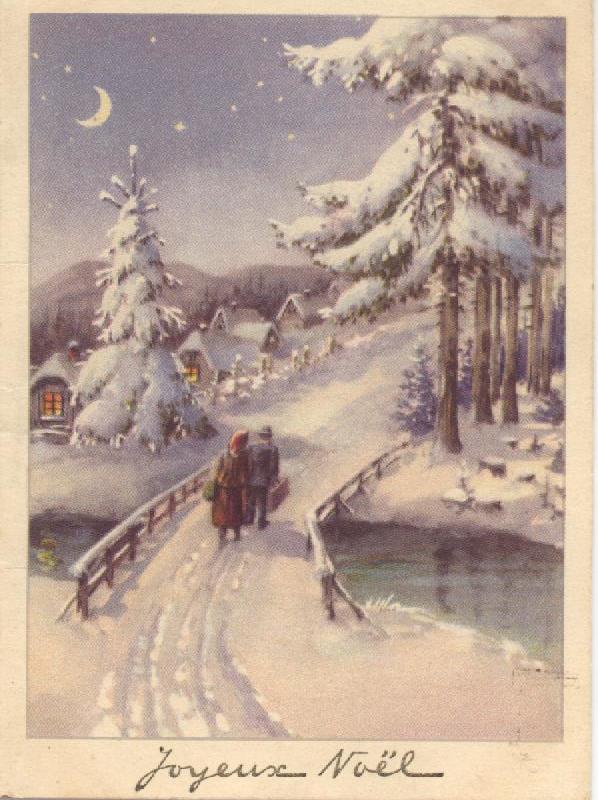 Старинные открытки к рождеству Продолжение-25