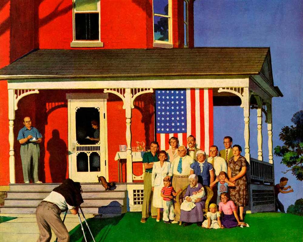 family-portrait-on-the-fourth-the-saturday-evening-post-cover-july-5-1952