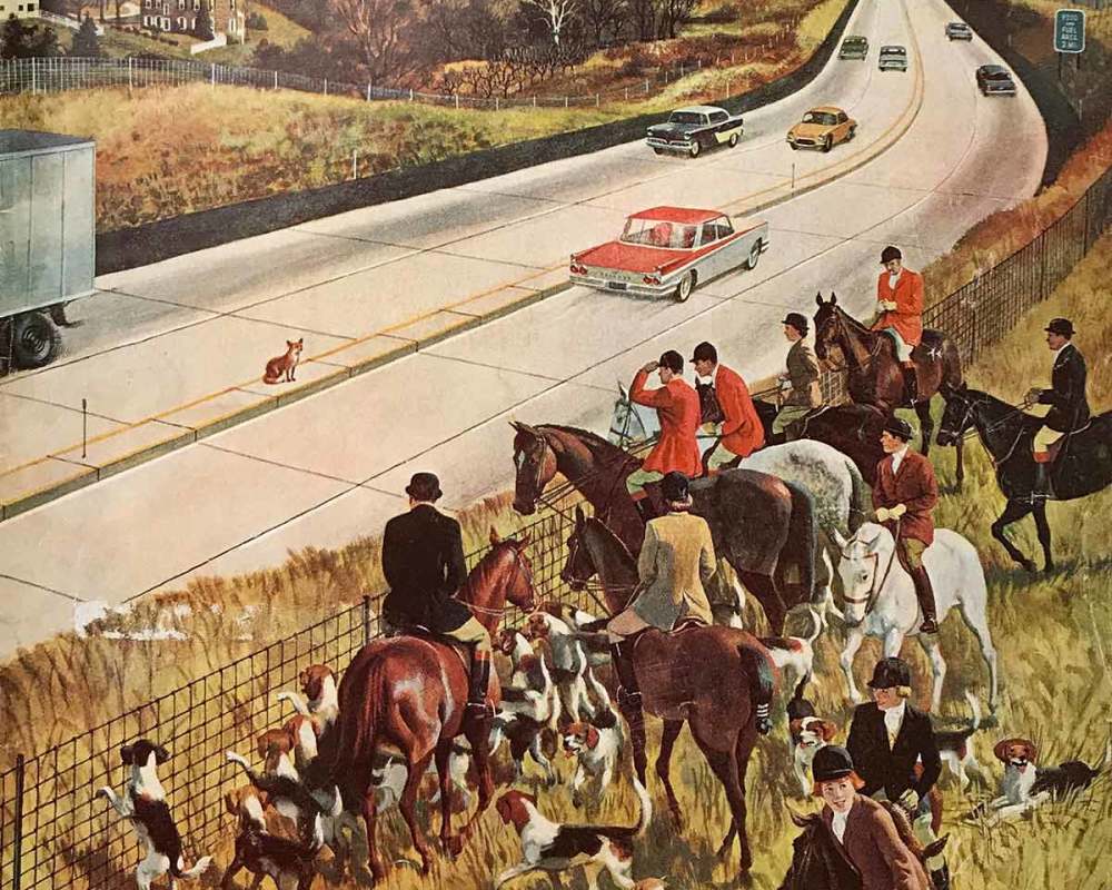 foxhunters-outfoxed-the-saturday-evening-post-cover-december-2-1961