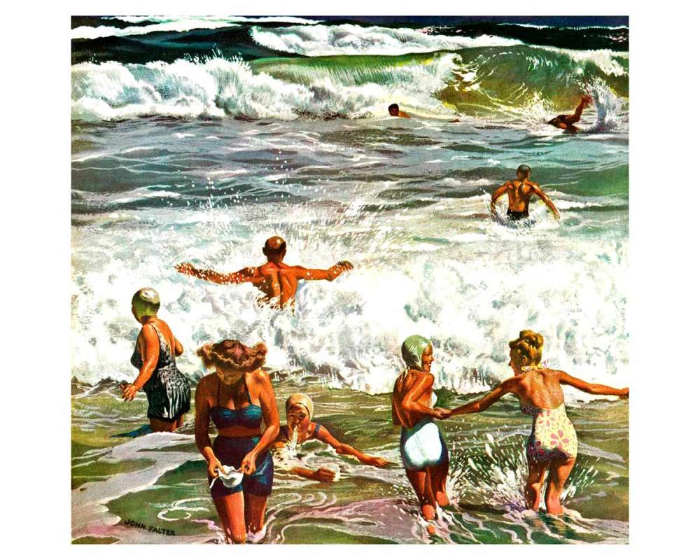 surf-swimming-the-saturday-evening-post-cover-august-14-1948