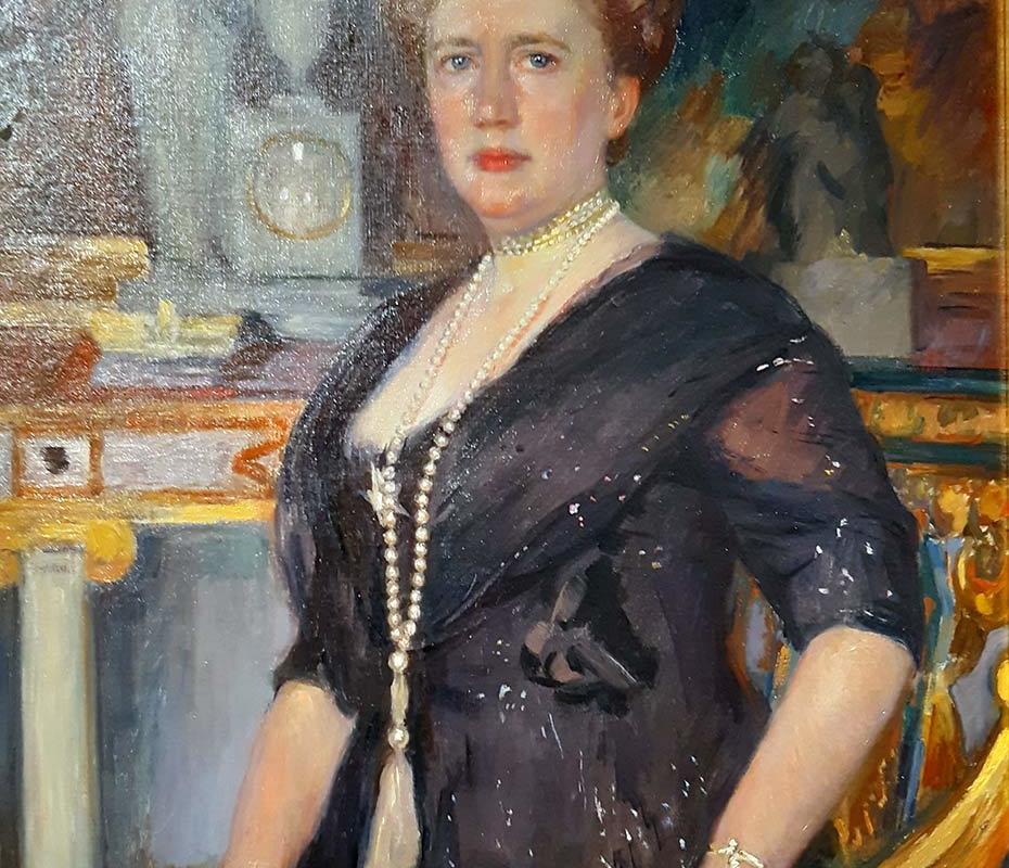 Осип Браз. Портрет великой княгини Елизаветы Маврикиевны. 1912 г. Холст, масло.