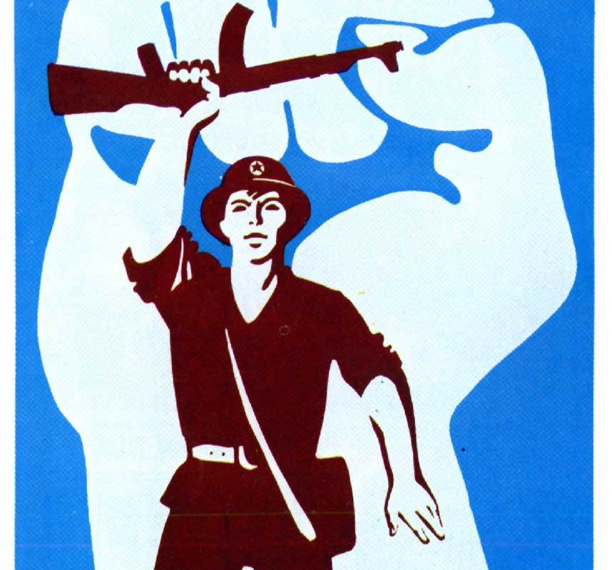 Советский плакат. Нет милитаризму!-4