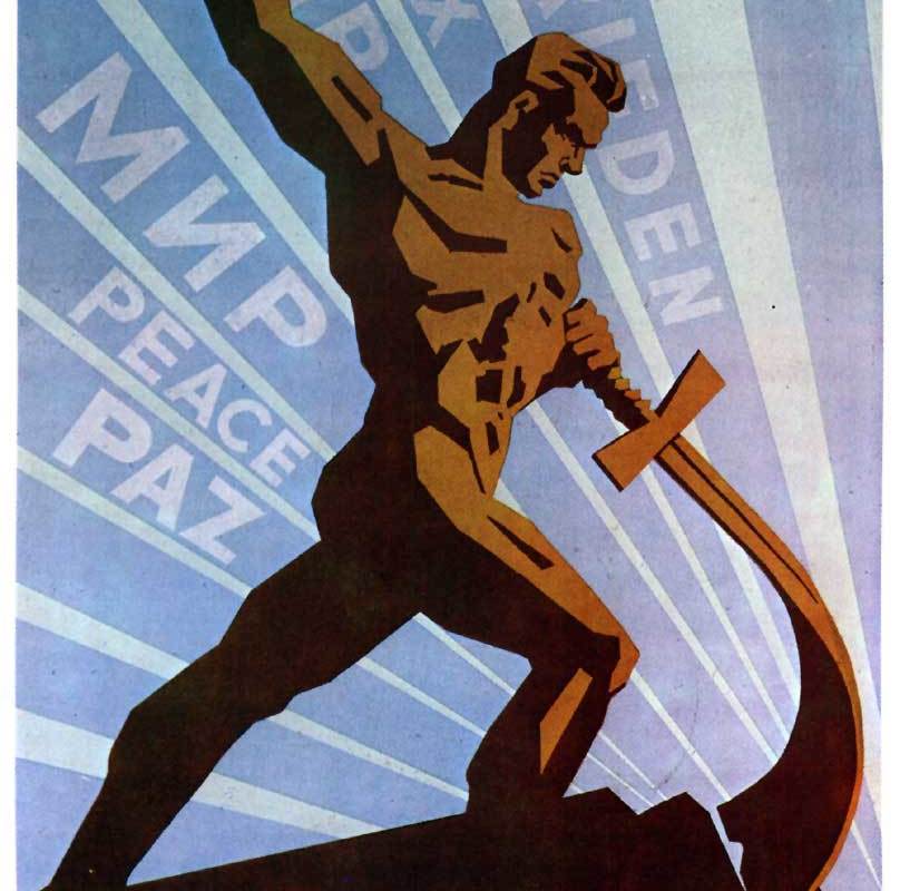 Советский плакат. Нет милитаризму!-9