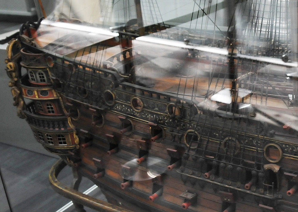 Модель военного  корабля 18 век -4
