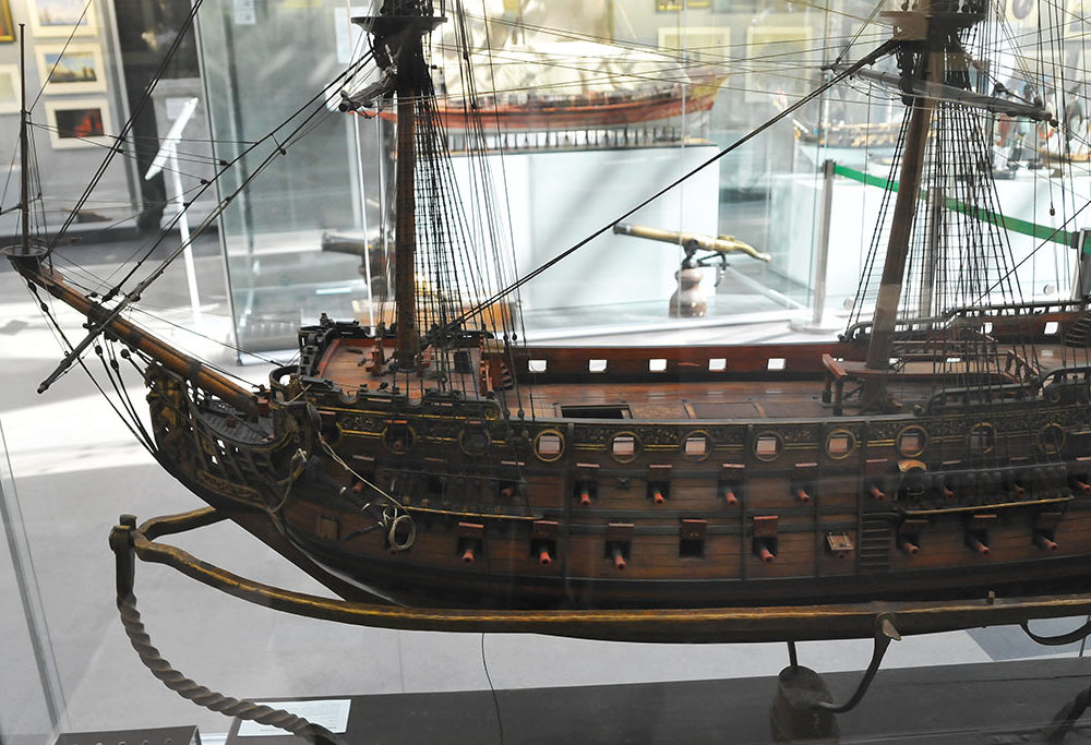 Модель военного  корабля 18 век -6