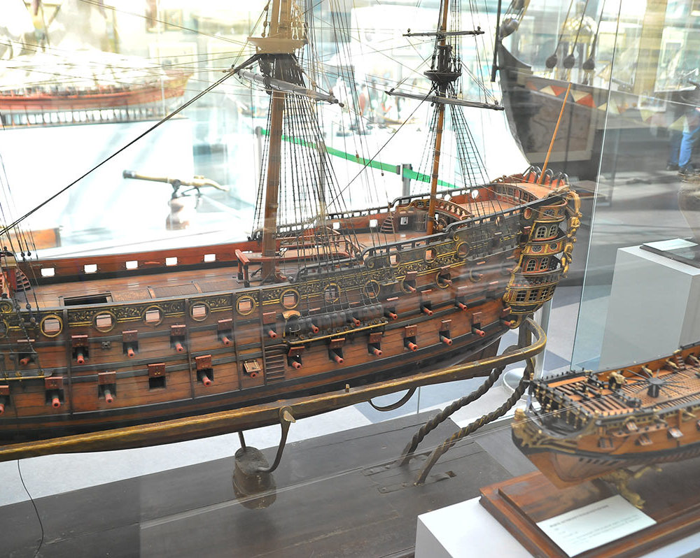Модель военного  корабля 18 век -7