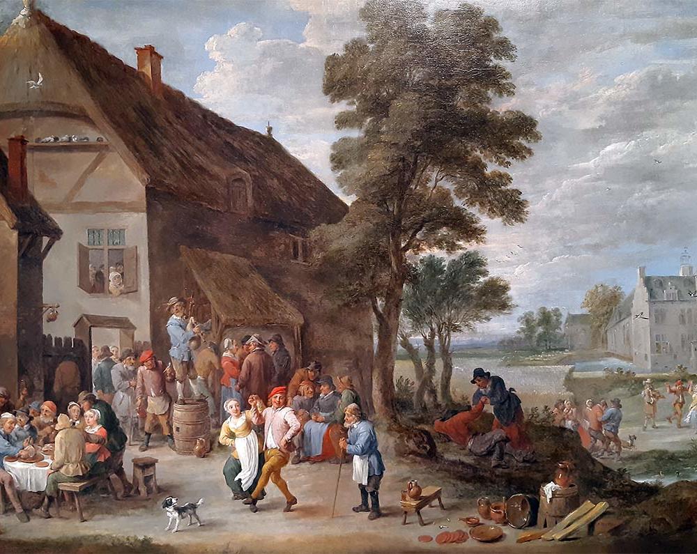Девид Тенирс Младший. Антверпен 1610-Брюссель 1690. Крестьянская кермесса -1