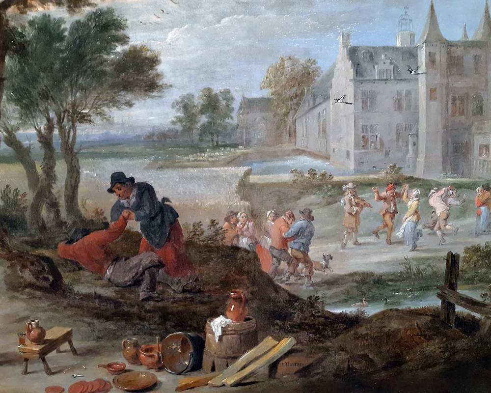 Девид Тенирс Младший. Антверпен 1610-Брюссель 1690. Крестьянская кермесса -5