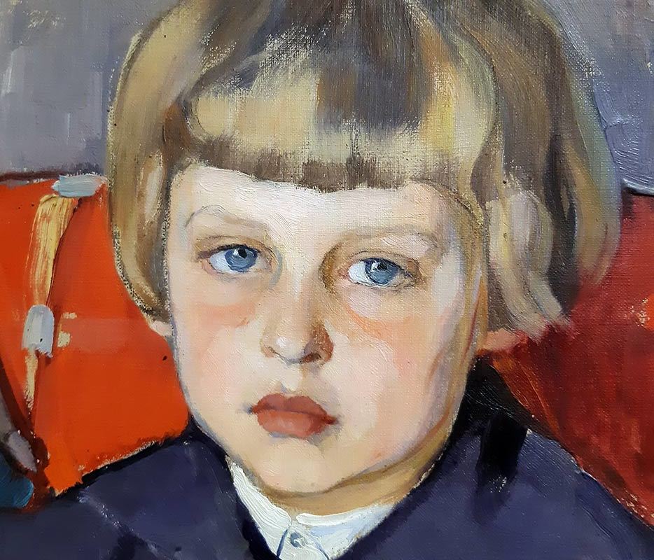 Киселева Елена Андреевна 1878-1974
Портрет Арсения Билимовича (1918-1944) сына художницы-2