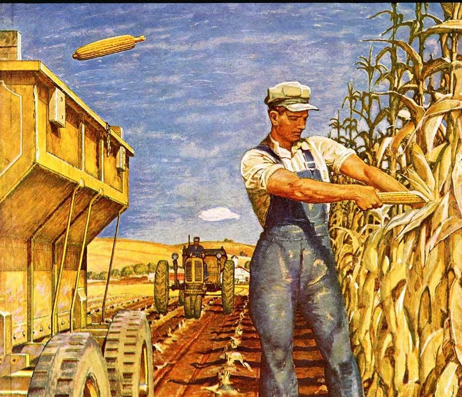corn-harvest-the-saturday-evening-post-october-9-1948