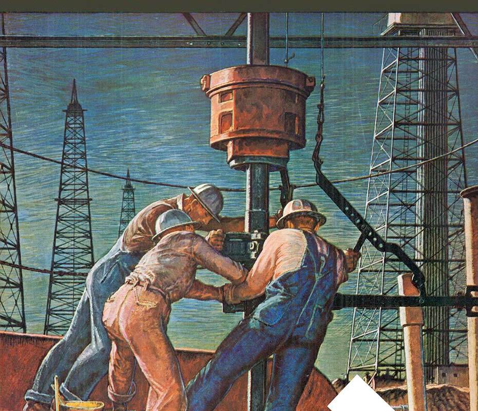 drilling-for-oil-the-saturday-evening-post-november-9-1946
