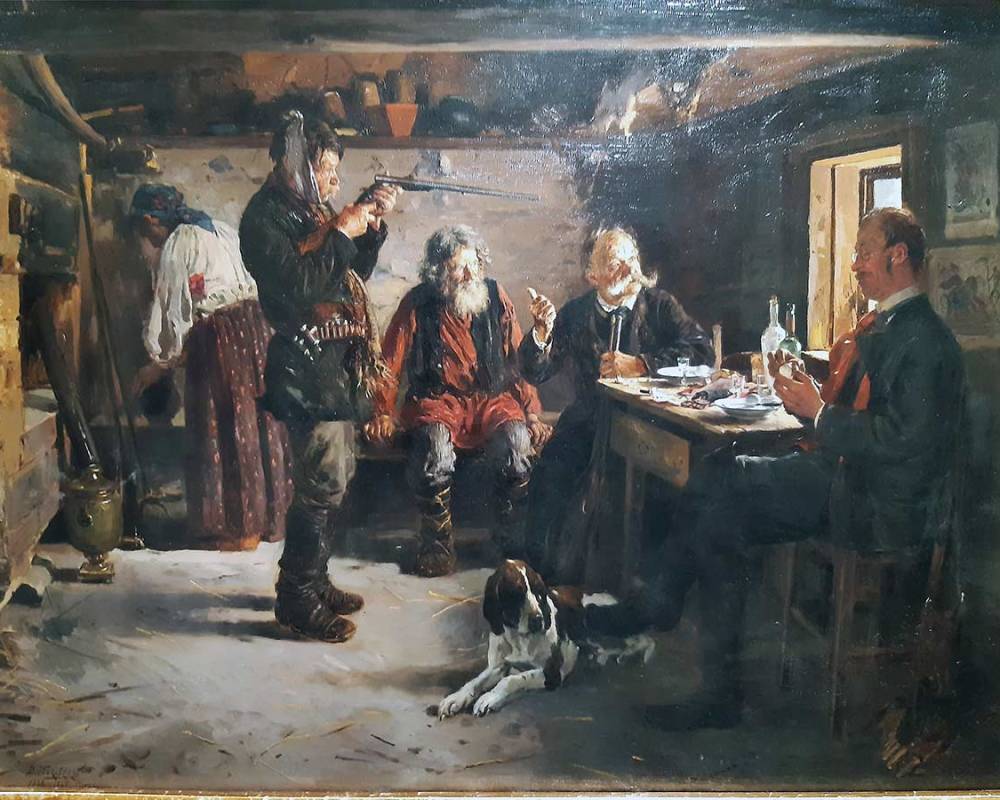 Маковский В.Е. В избушке лесника. 1886-1887 гг.