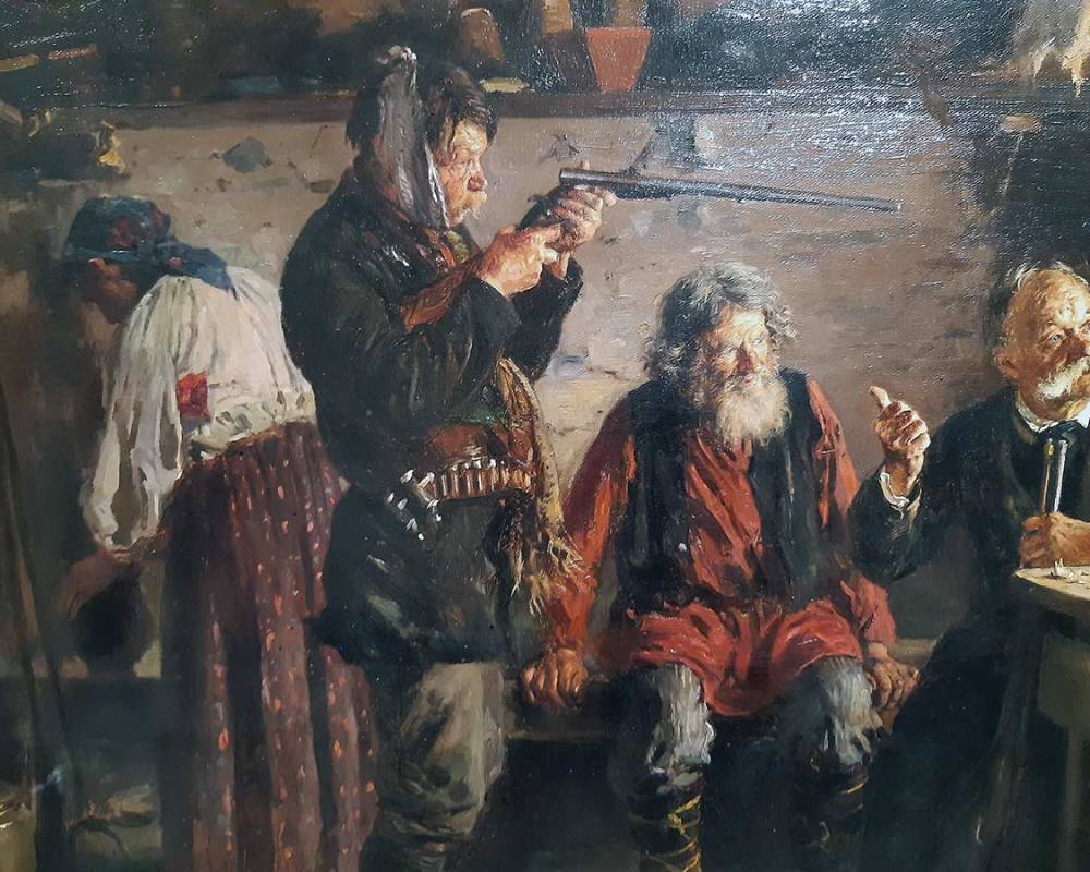Маковский В.Е. В избушке лесника. 1886-1887 гг. -1