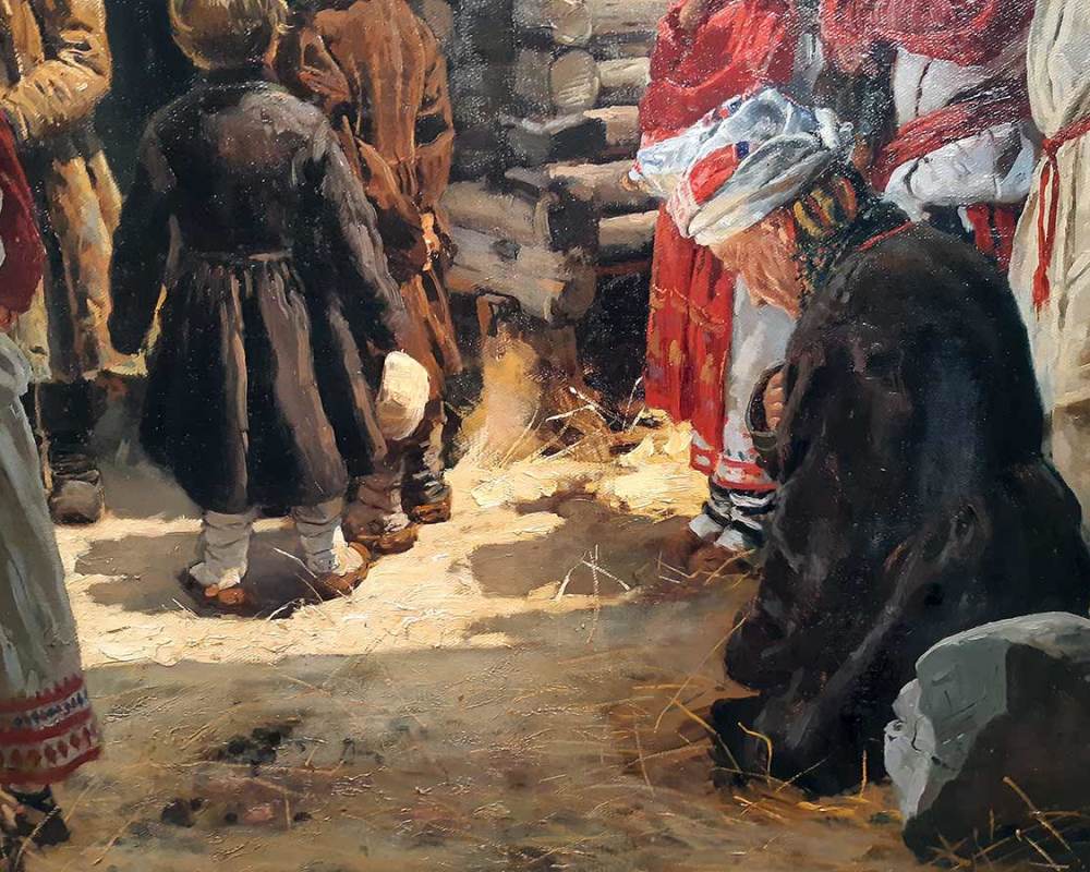 Маковский В.Е. Молебен на пасхе. 1887-1888 гг. -8