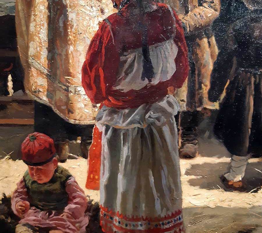 Маковский В.Е. Молебен на пасхе. 1887-1888 гг. -9
