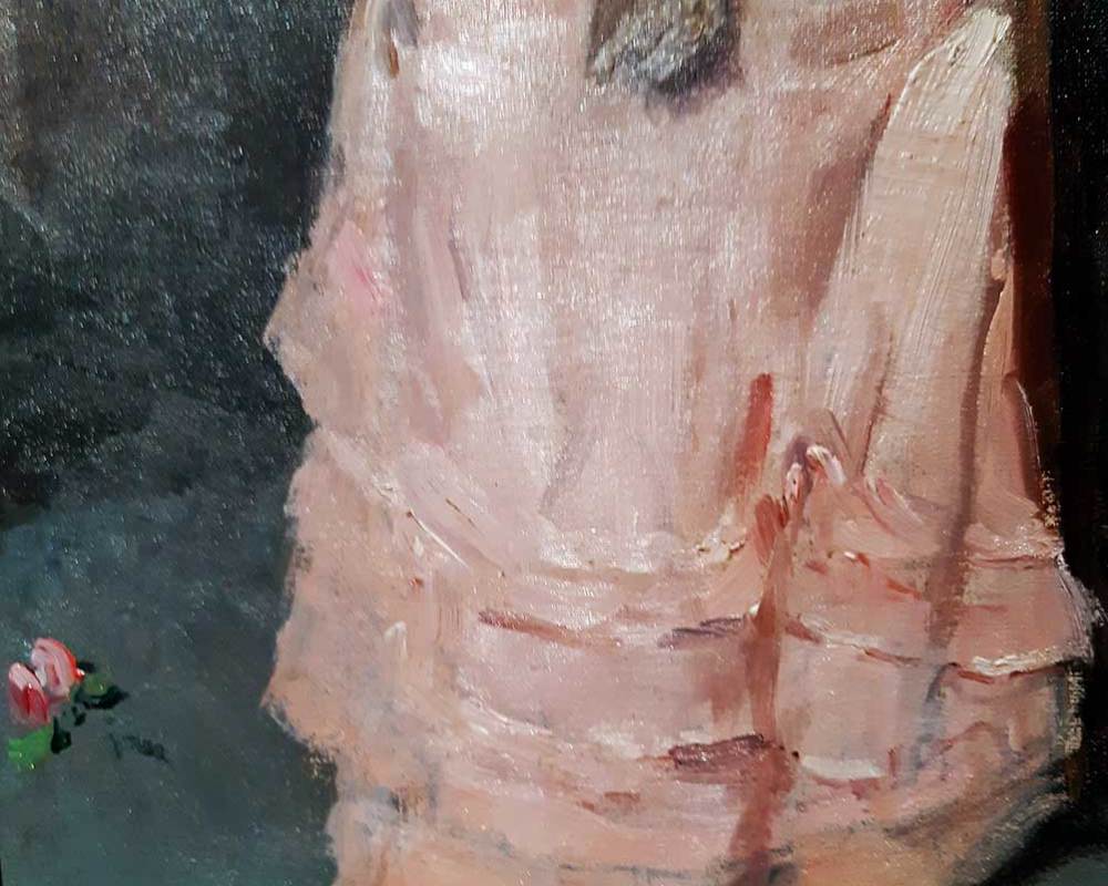 В.Е.Маковский. Портрет неизвестной в розовом платье-3