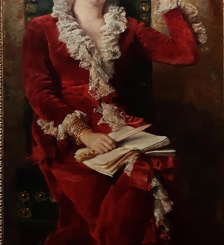 К.Е.Маковский. Портрет Ю.П.Маковской, жены художника.