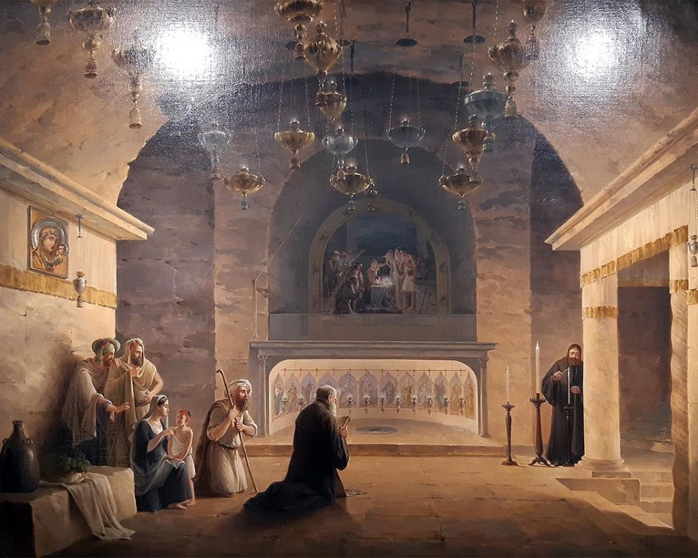 Воробьев М.Н. (1787-1855) Внутренний вид пещеры рождества в Вифлееме.