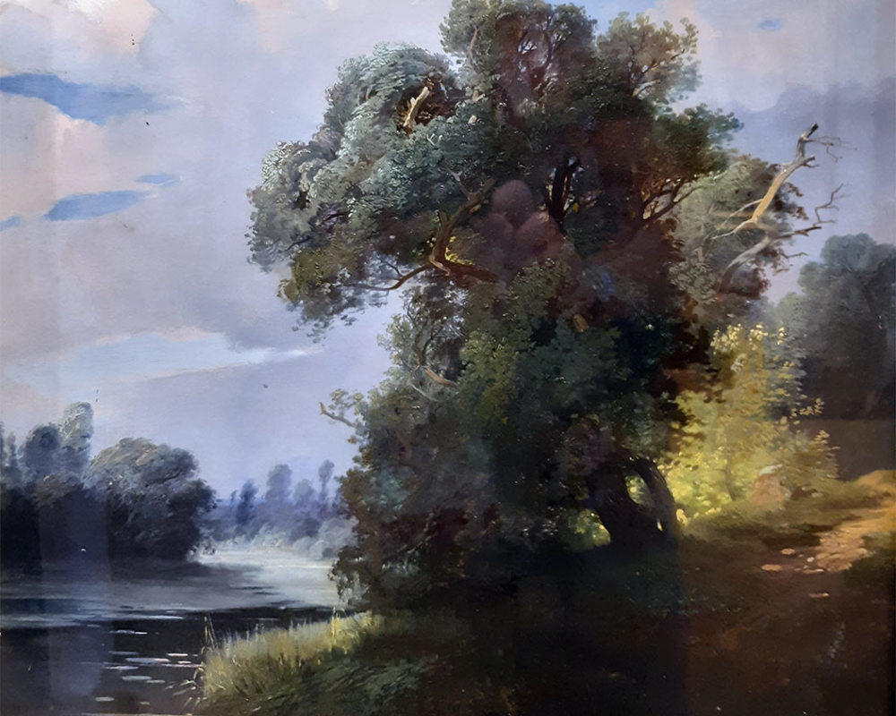 Саврасов А.К. (1830-1897) Ивы на берегу реки (летний день)