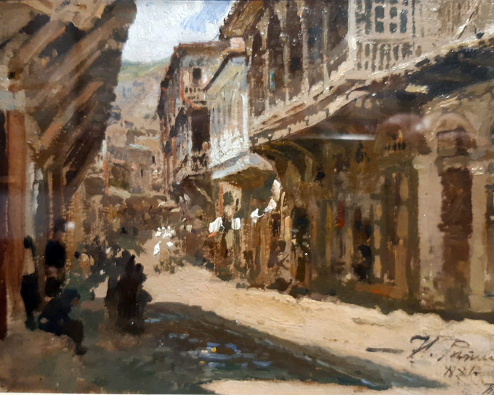 Репин И.Е. (1844-1930) Улица в Тифлисе.
