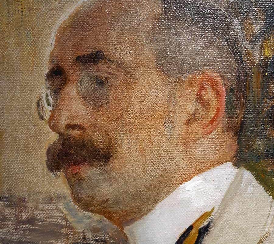 Репин И.Е. (1844-1930) Портрет Николая Дмитриевича Ермакова.-1