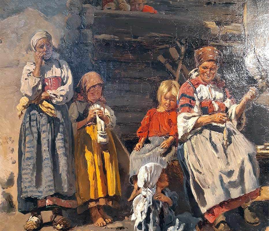 Маковский В.Е. (1846-1920) Пряха-1.