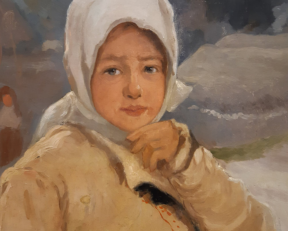 Творожников И.И. (1848-1919) Крестьянская девушка-1