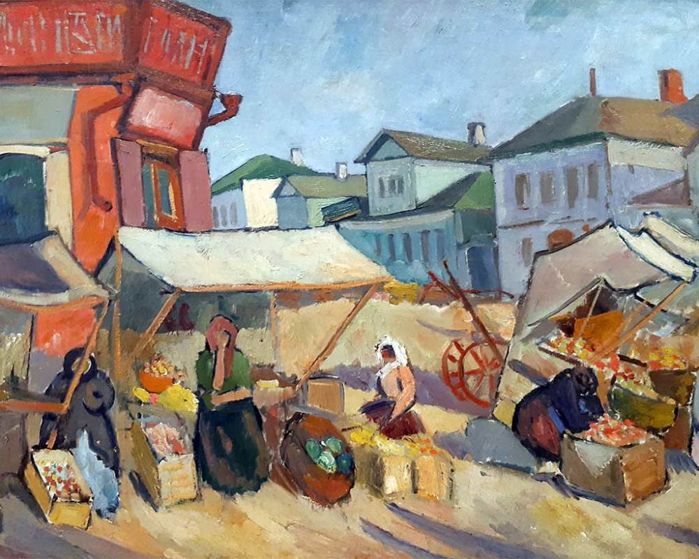 Фальк Р.Р. (1886-1958) Базар в Воскресенске Новый Иерусалим