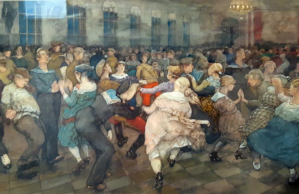 Вахрамеев А.Н. (1874-1926) Танцы в морском училище