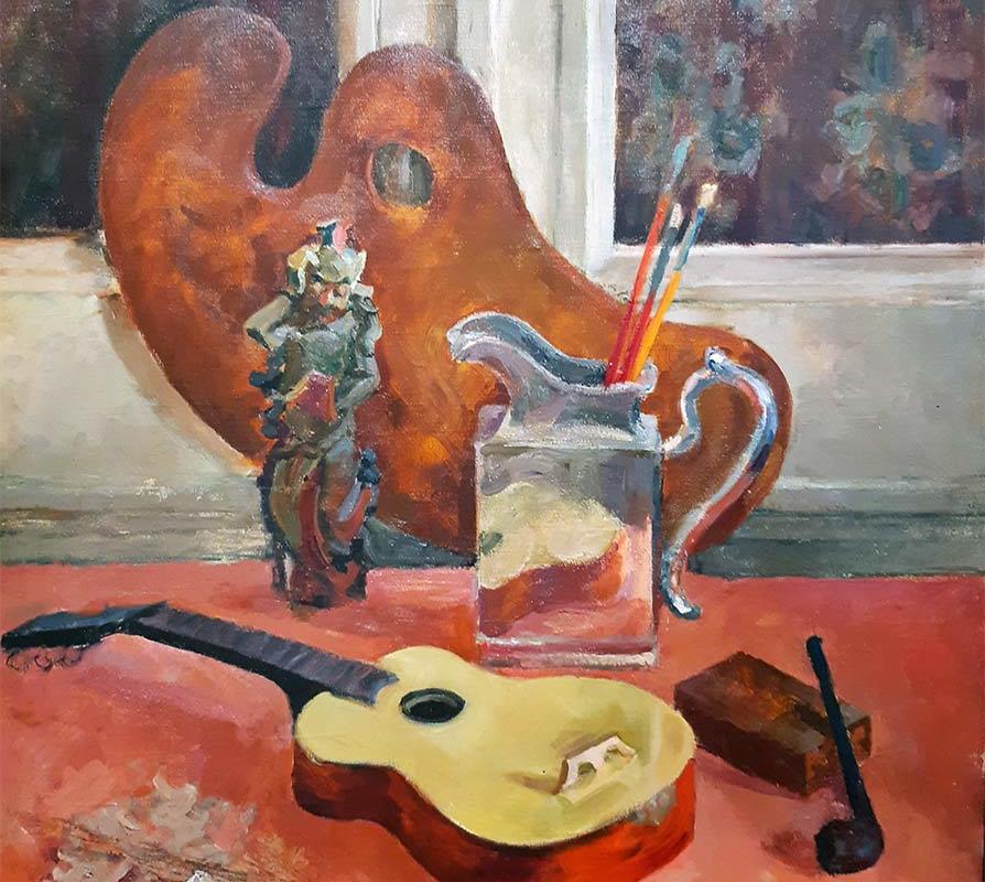 Осьмеркин А.В. (1892-1953) Натюрморт с палитрой