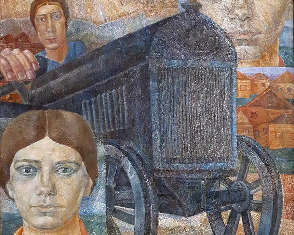 Важнова П.И. (1904-1979) Автопортрет (Трактористка)